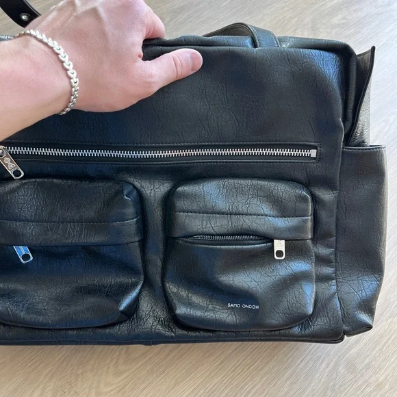 Samo Ondoh Pocket Utility Bag In Black - Picture 2 of 3
